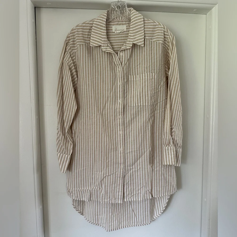 Anthropologie Longline Buttondown Size X-Small - Picture 4 of 5